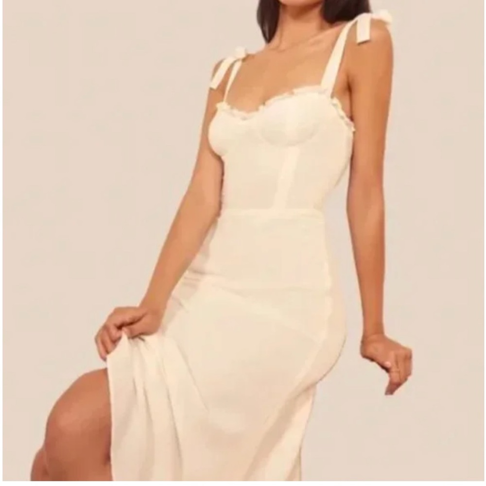 Reformation Nikita Dress in Ivory